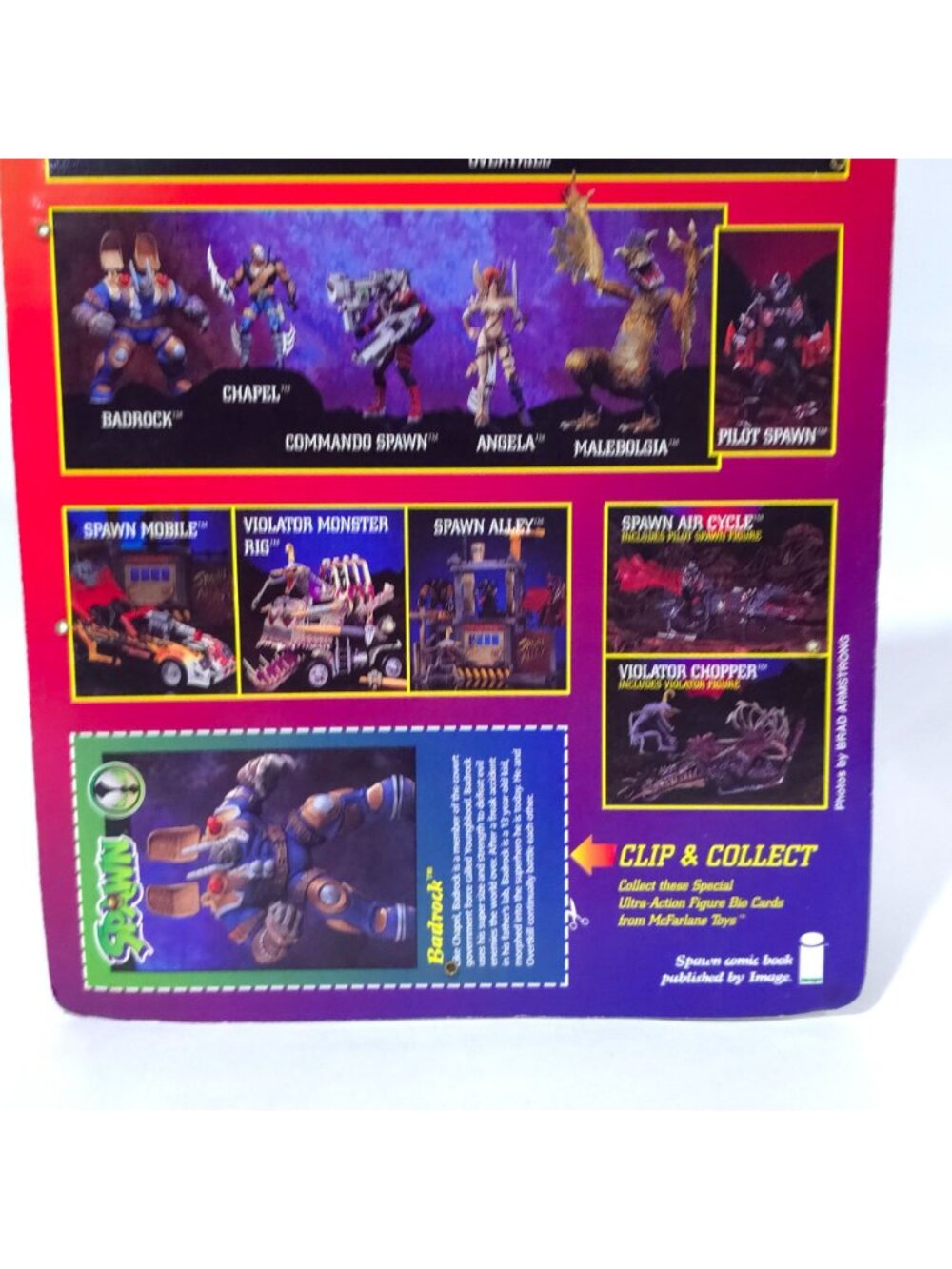 Todd McFarlanes Spawn Badrock Figure Youngblood Series 2 1995 New In Box - Picture 8 of 11